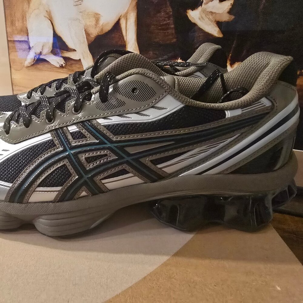 Asics Sportstyle Gel-Kinetic Fluent Black Dark Taupe Shoes 1203A737-002 Sz 11 US